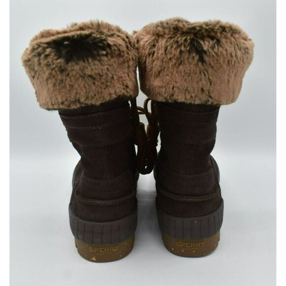 Sperry Womens Size 9 Torrent Lace Up Brown Waterproof Winter Boots STS86833 - Picture 7 of 8